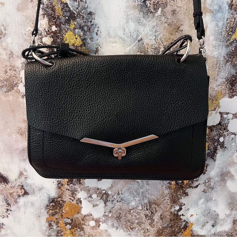 Botkier Black Leather Crossbody Bag